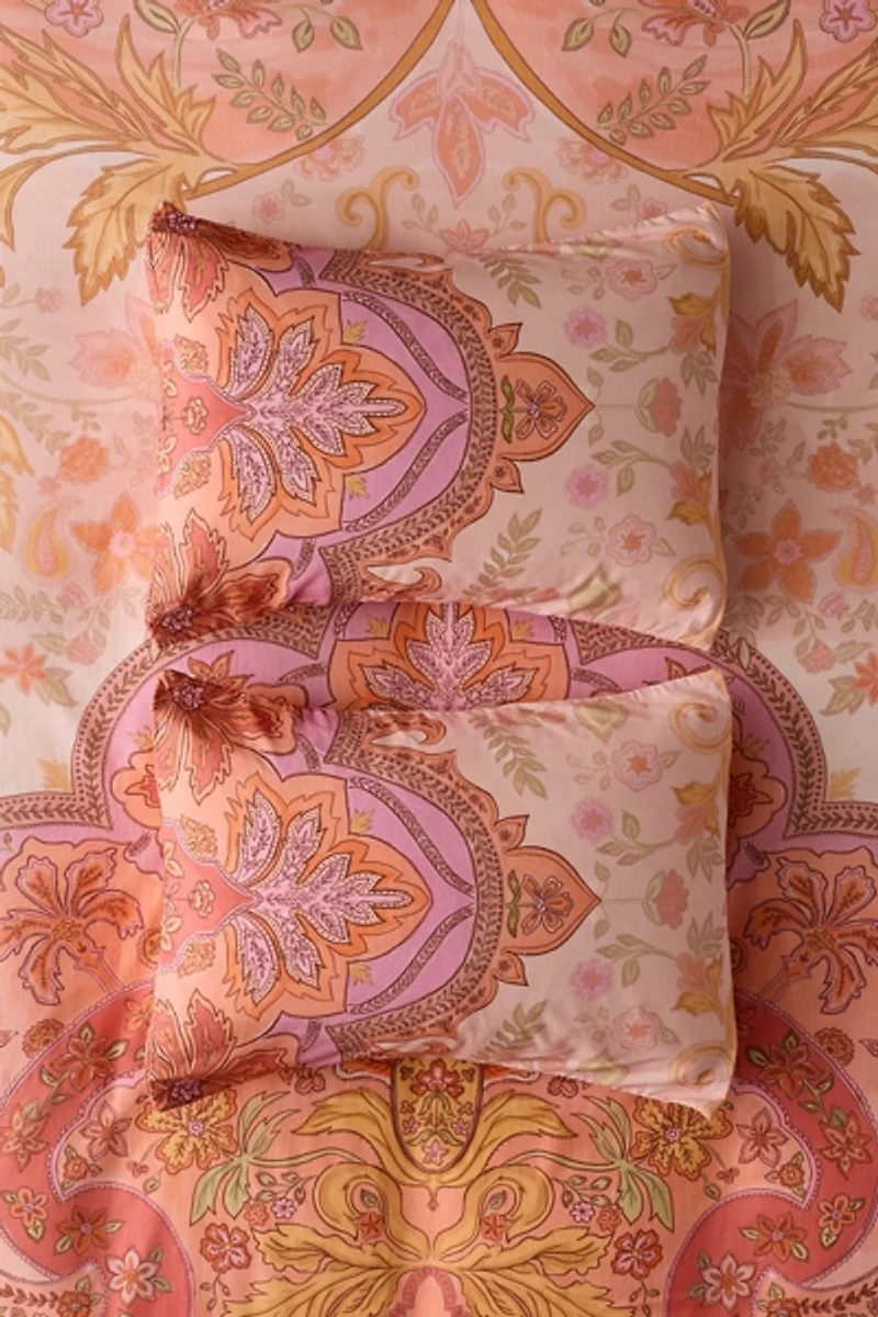 Saffron Paisley Floral Sham Set