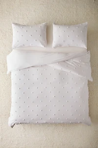 Layla Tufted Polka Dot Duvet Cover
