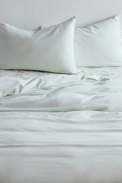 Piper Cotton Piped Trim Tied Duvet Cover