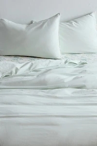 Piper Cotton Piped Trim Tied Duvet Cover