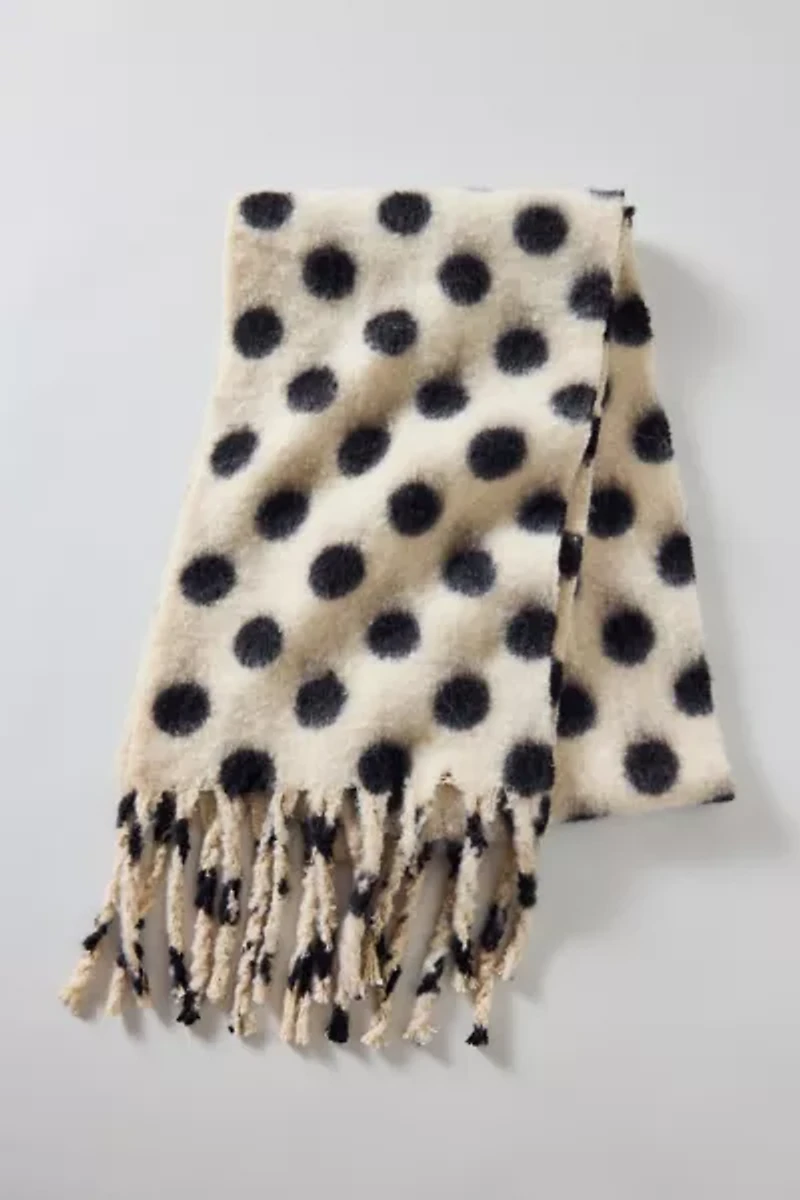 Polka Dot Woven Scarf