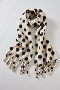 Polka Dot Woven Scarf