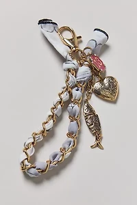 Lucky Number Braided Scarf Keychain