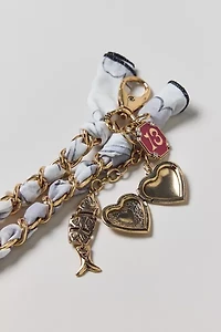 Lucky Number Braided Scarf Keychain