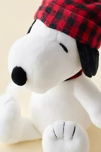 Peanuts Snoopy Winter Plaid Hat Plushie