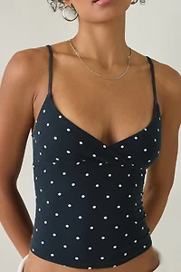 Out From Under Bec Plunging Surplice Cropped Cami