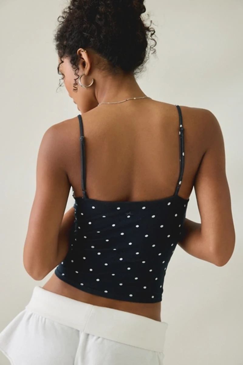 Out From Under Bec Plunging Surplice Cropped Cami