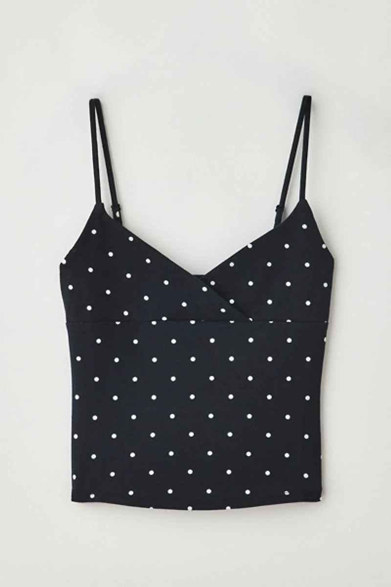 Out From Under Bec Plunging Surplice Cropped Cami