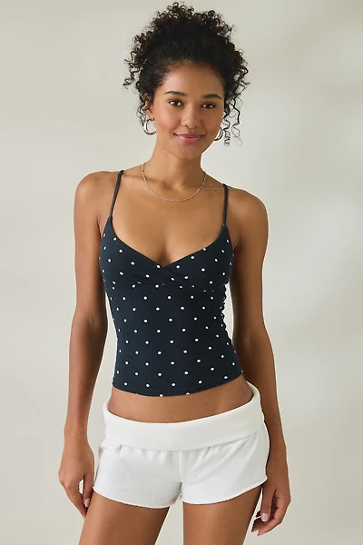 Out From Under Bec Plunging Surplice Cropped Cami