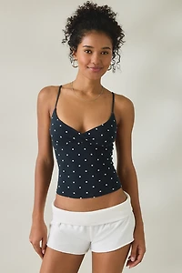 Out From Under Bec Plunging Surplice Cropped Cami