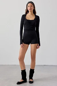 Out From Under Bec Open Back Tie-Bow Romper