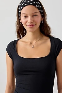 Out From Under Bec Open Back Tie-Bow Romper