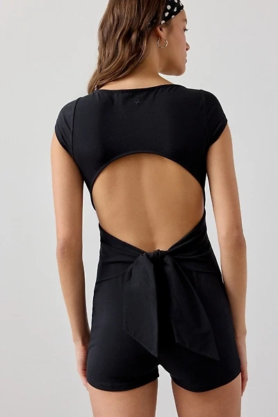 Out From Under Bec Open Back Tie-Bow Romper