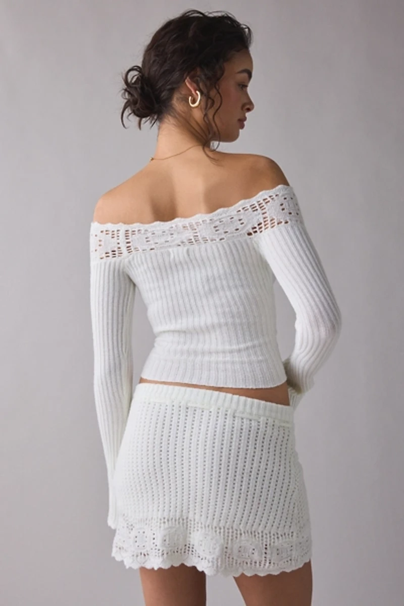 Kimchi Blue Sweet Sunset Sweater Skirt 2-Piece Set