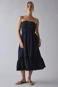 Kimchi Blue 2 For 1 Convertible Lace Trim Smocked Dress