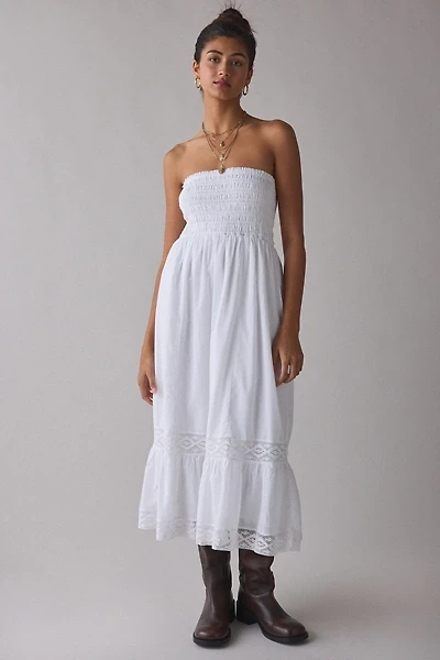 Kimchi Blue 2 For 1 Convertible Lace Trim Smocked Dress