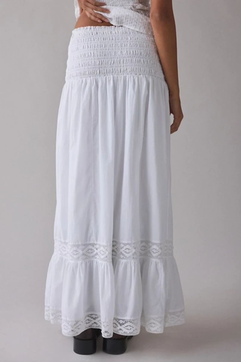 Kimchi Blue 2 For 1 Convertible Lace Trim Smocked Dress