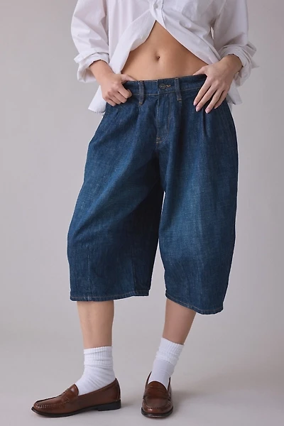 BDG Jax Cropped Pleated Cocoon Mid-Rise Jeans