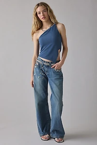 BDG Kayla Mixed Trinket Embellished Low-Rise Jean