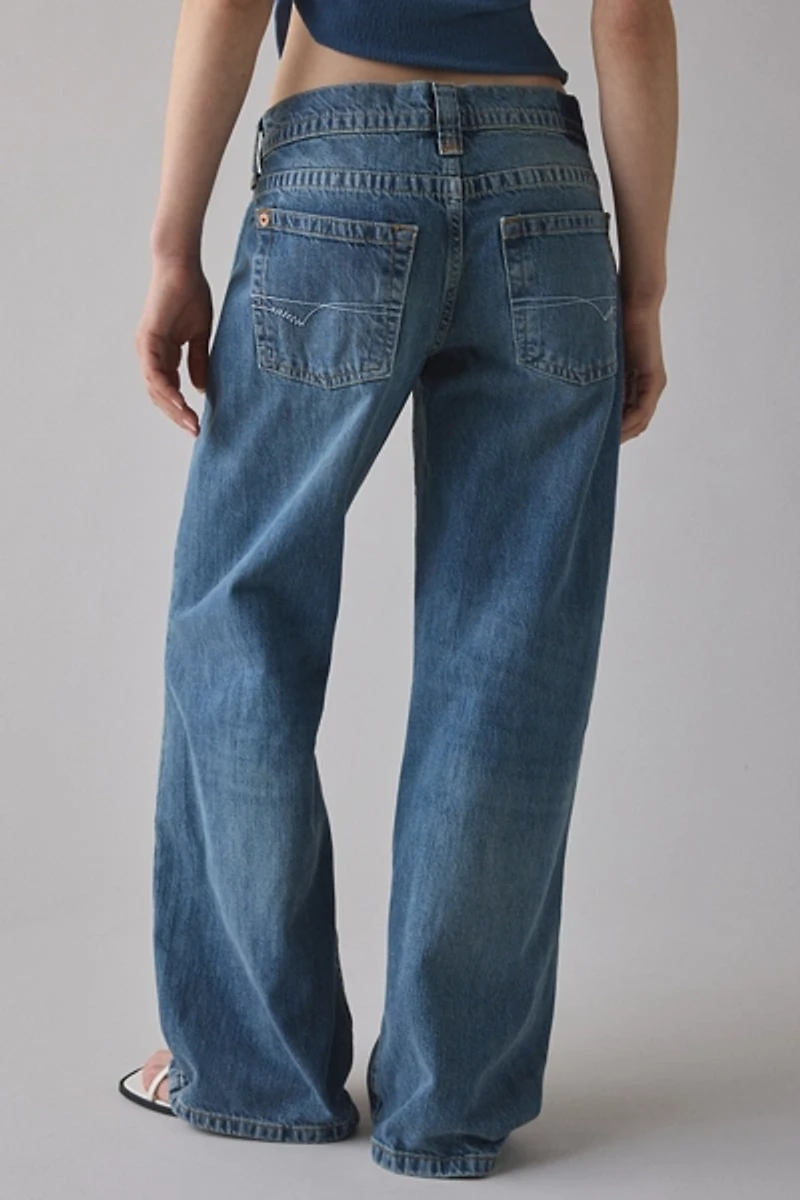 BDG Kayla Mixed Trinket Embellished Low-Rise Jean