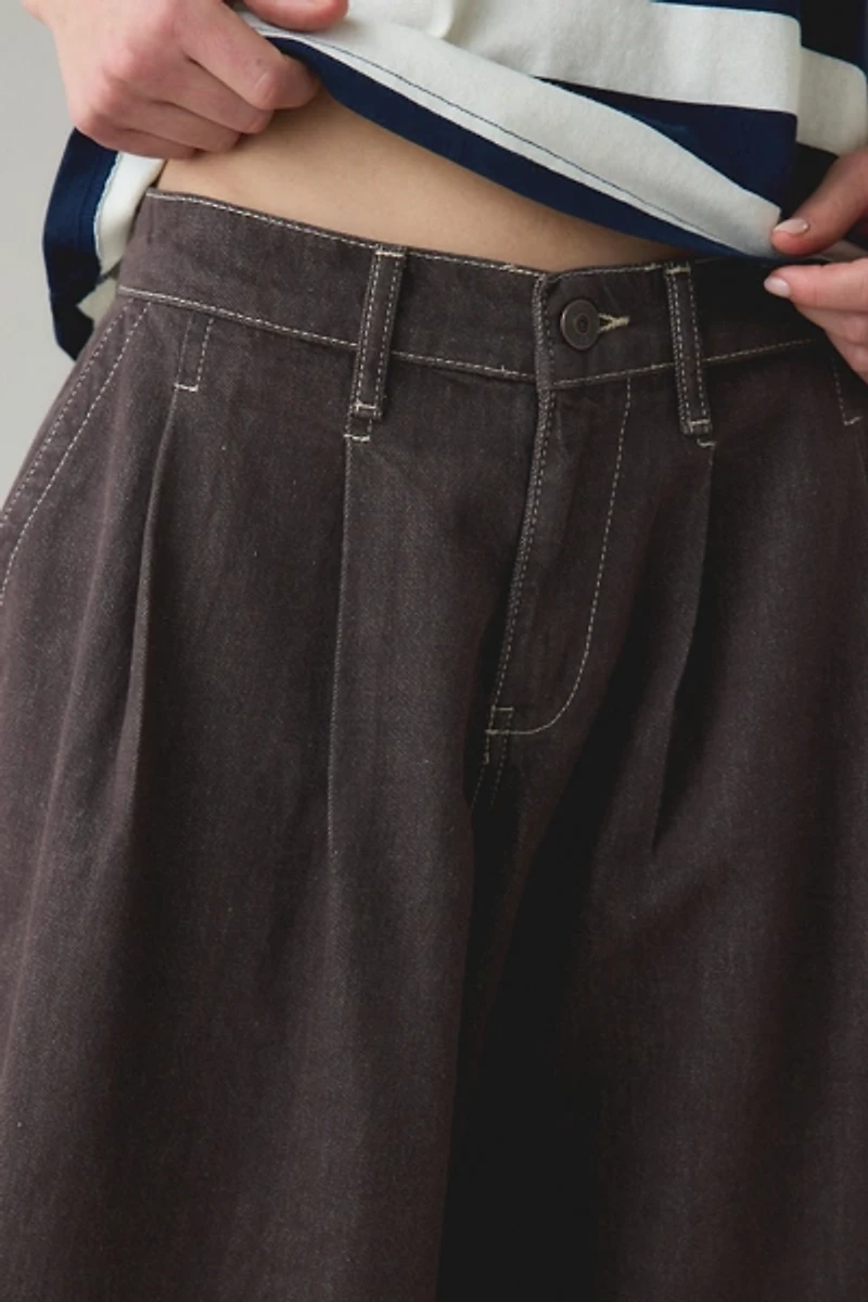 BDG Jax Pleated Cocoon Low-Rise Jean