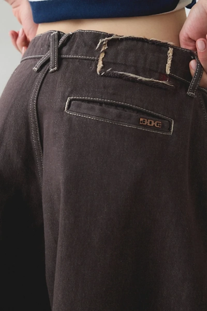 BDG Jax Pleated Cocoon Low-Rise Jean