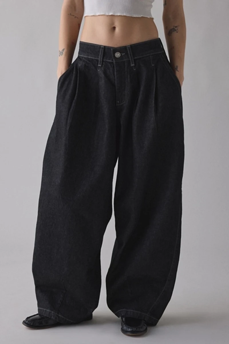 BDG Jax Pleated Cocoon Mid-Rise Jean