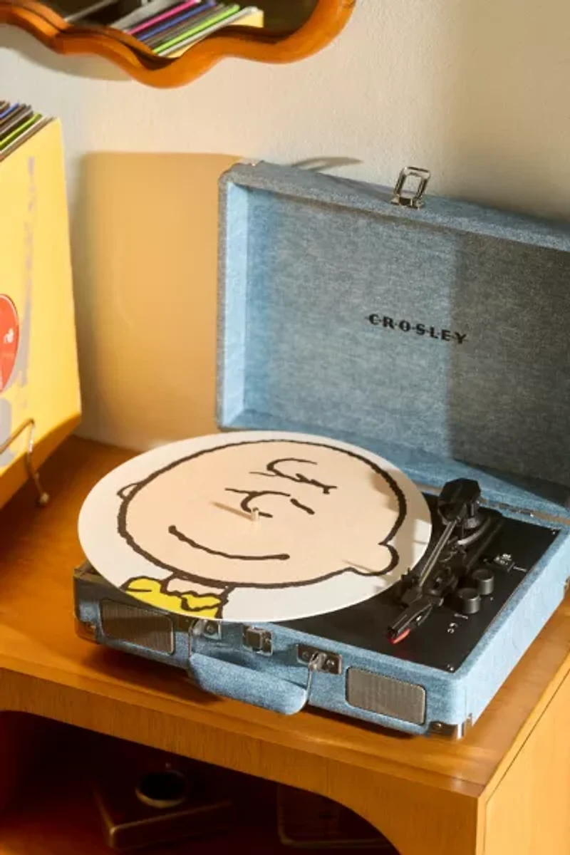 Peanuts Snoopy Charlie Brown Portraits Turntable Slipmat