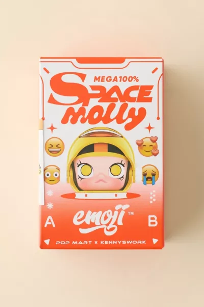 POP MART Mega Space Molly 100% X emoji™ Series Blind Box Figure