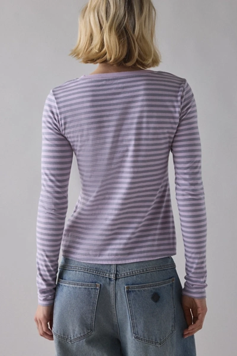 BDG Star Applique Graphic Long Sleeve Spill The Tee