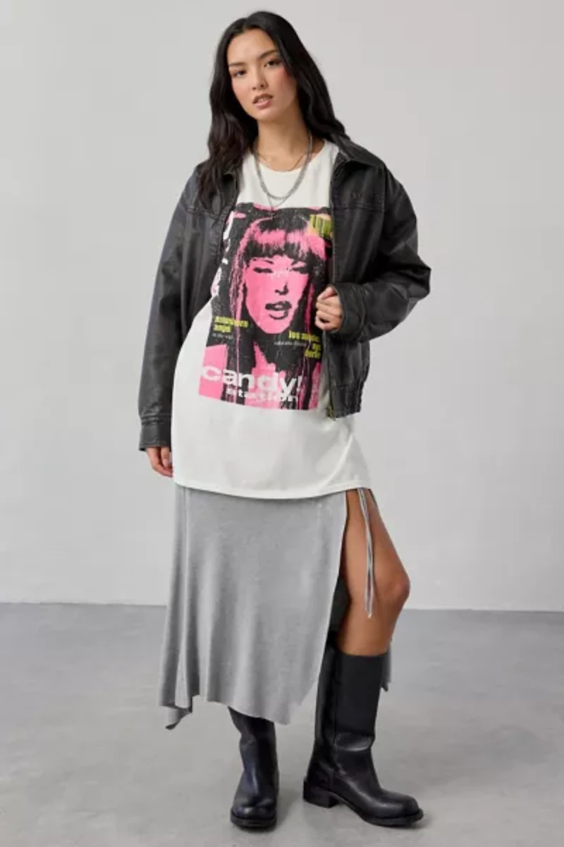 Candy Magazine Graphic Oversized T-Shirt Dress