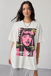 Candy Magazine Graphic Oversized T-Shirt Dress