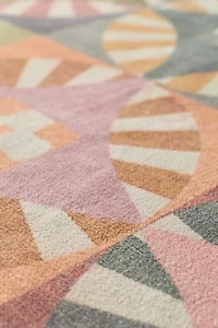 Diamond Burst Digital Printed Chenille Rug