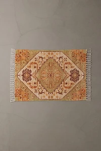 Wrenly Medallion Digital Printed Chenille Rug