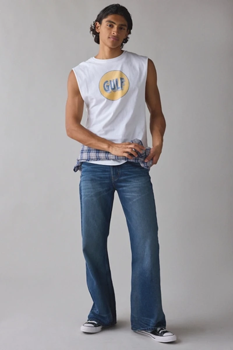 Gulf Gas Graphic Muscle Tee