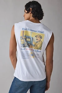 Gulf Gas Graphic Muscle Tee