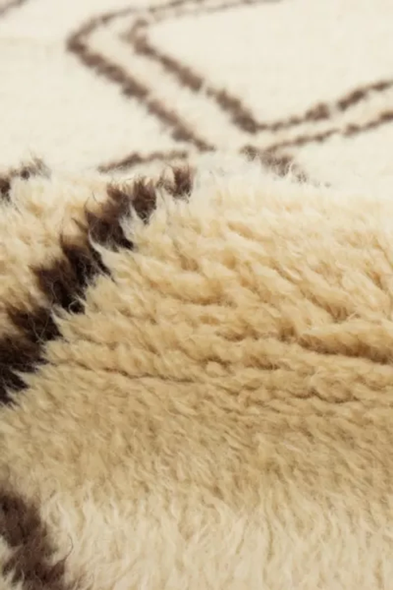 Revival Lais Hand-knotted Shag Wool Rug