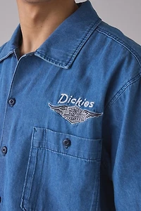 Dickies X Harley Davidson Logo Patch Mechanic Button-Down Shirt