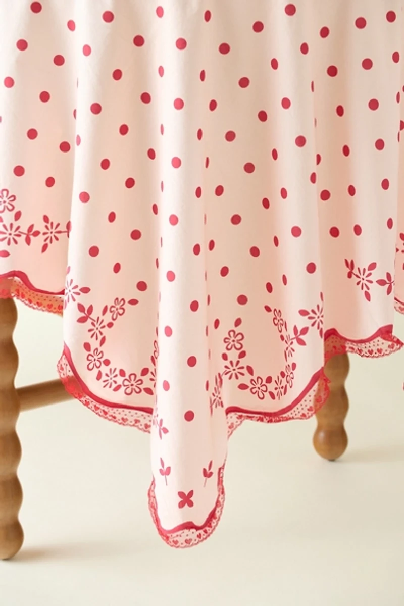For Love & Lemons UO Exclusive Polka Dot Tablecloth