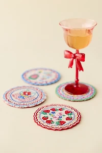 For Love & Lemons UO Exclusive Beaded Coaster Set