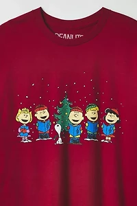 Peanuts Charlie Brown Holiday Carolers Graphic Tee
