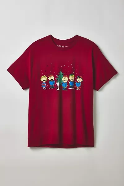 Peanuts Charlie Brown Holiday Carolers Graphic Tee