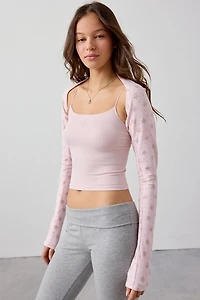 Out From Under Bec Ballet Long Sleeve Shrug Top