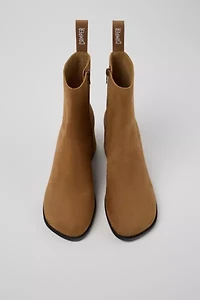 Camper Kora Leather Zip-Up Ankle Boot