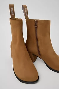 Camper Kora Leather Zip-Up Ankle Boot