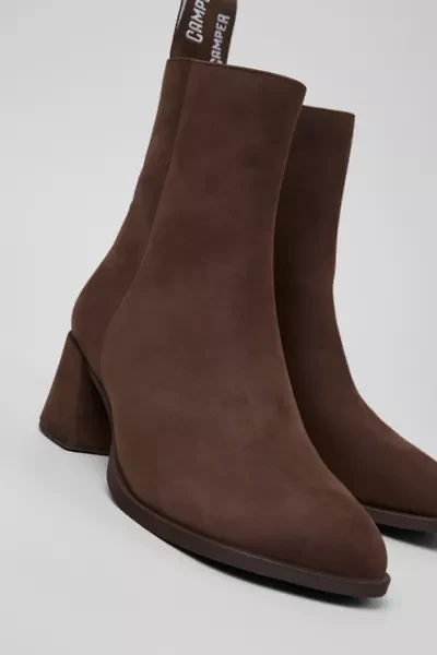 Camper Kora Leather Zip-Up Ankle Boot