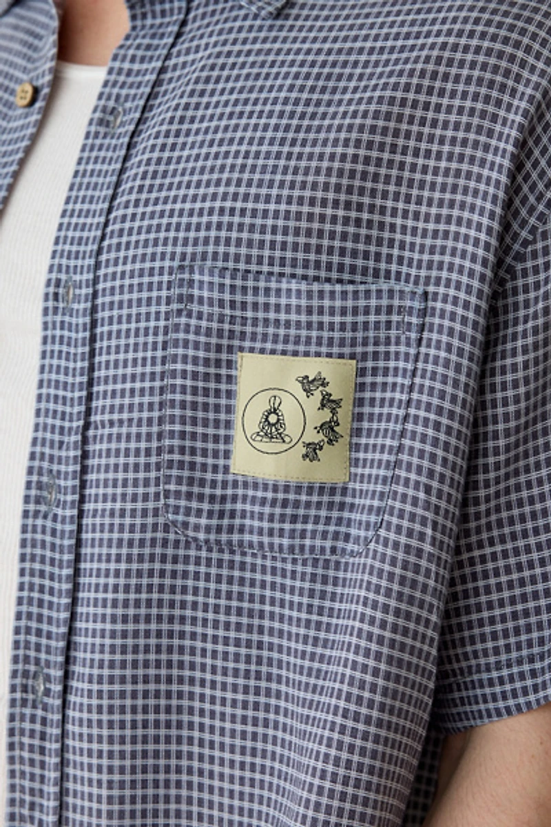 The Critical Slide Society Wignut Embroidered Short Sleeve Shirt