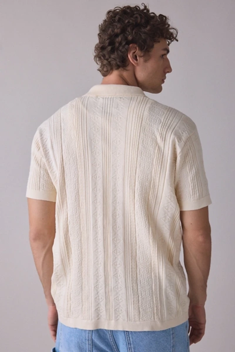 The Critical Slide Society Rails Short Sleeve Polo Sweater