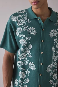 The Critical Slide Society Knit Button-Down Polo Sweater