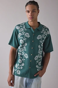 The Critical Slide Society Knit Button-Down Polo Sweater